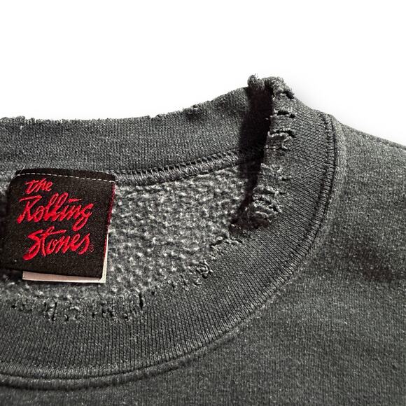 The Rolling Stones Distressed Pullover Sweatshirt Womens Size Medium - Picture 3 of 7